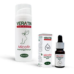 Набор для ногтей Veratin Skin Care Micotin Anti-fungal Feet Gel + Micotin Nail Repair Balm