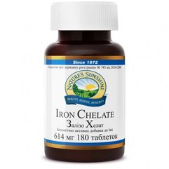 NSP Iron Chelate Залізо Хелат, 180 таблеток по 614 мг, фото 