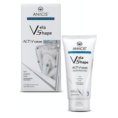 Anacis Vela Shape ActiV Cream Активний дренажний крем з ліполітікі, 150 мл, фото 