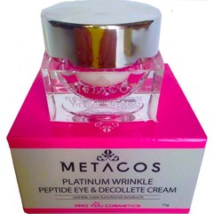 Крем с пептидами для глаз и зоны декольте против морщин Pro You Metacos Platinum Wrinkle Peptide Eye&Decollete Cream