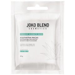 Joko Blend Premium Alginate Mask Calming Whith Green Tea And Aloe Vera Extracts Альгинатная маска заспокійлива з екстрактом зеленого чаю і алое вера, фото 