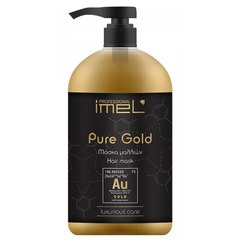 Imel Professional Pure Gold Hair Mask Поживна маска для всіх типів волосся, 1000 мол, фото 