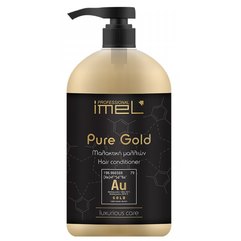 Питательный кондиционер для всех типов волос Imel Professional Pure Gold Hair Conditioner, 1000 ml