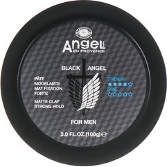 Матовая глина сильной фиксации Angel Professional Black Angel Matte Clay Strong Hold, 100 ml