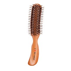 I Love My Hair Shiny Brush Щітка для волосся дерев'яна 17180CNB, фото 