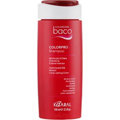 Шампунь для окрашенных волос с гидролизатами шелка и кератином Kaaral Baco Colorpro Shampoo, 300 ml