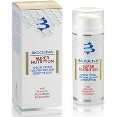 Biogena Super Nutrition Спеціальний живильний крем для сухої і чутливої шкіри, 50 мл, фото 