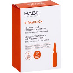 Ампулы-концентрат для депигментации с антиоксидантным эффектом Babe Laboratorios Ampule Solution-Vitamin C+