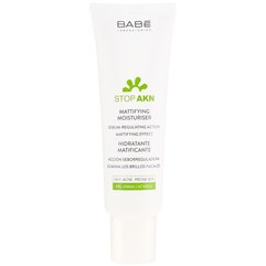 Матирующий крем увлажняющий Babe Laboratorios Stop AKN Mattifying Moisturiser, 50 ml