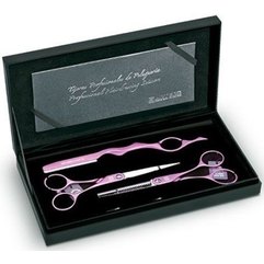 Набір 2 ножиць і бритва рожевий Artero Symet 5.5 & Creative L45, фото 
