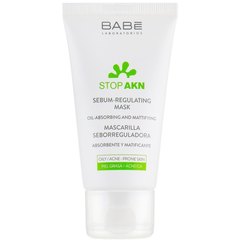 Себорегулирующая маска Babe Laboratorios Stop AKN Sebum-Regulating Mask, 50 ml