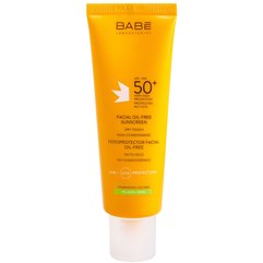 Солнцезащитный крем для жирной кожи лица SPF50 Babe Laboratorios Facial Oil-free Sunscreen, 50 ml