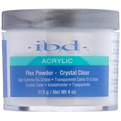 IBD Crystal Clear Flex® Polymer Powder, 113 м - прозора акрилова пудра, фото 