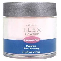 IBD Translucent Pink Flex® Polymer Powder, 21 м - прозоро-рожева акрилова пудра, фото 