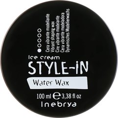 Воск для укладки с блеском Inebrya Water Wax Vibrant Shaping Wax, 100 ml