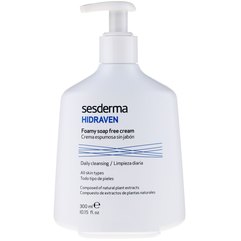 Пенящийся гель для умывания лица и тела Sesderma Hidraven Foamy Soapless Cream, 300 ml