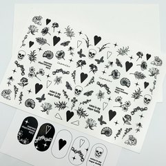 Слайдери by provocative nails Black & White [two pieces], фото 