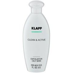 Эксфолиант для жирной кожи Klapp Clean & Active Exfoliator Oily Skin, 250 ml