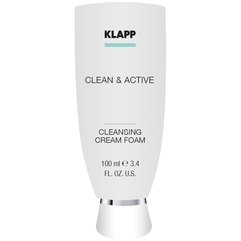 Базовая крем-пенка очищающая Klapp Clean & Active Cleansing Cream Foam, 100 ml