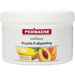 PediBaehr Frucht-Fubpeeling Фруктовий скраб для ніг з олією манго і персиковою олією, фото 