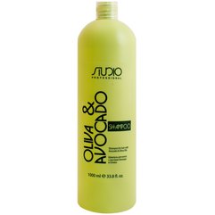 Kapous Professional Studio Shampoo Шампунь зволожуючий для волосся з маслом Авокадо і Оливи, 1000 мл, фото 
