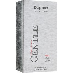 Гель-краска для волос для мужчин безаммиачная Kapous Professional Gentlemen, 2x40 ml
