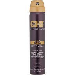Лак эластичной фиксации CHI Deep Brilliance Olive & Monoi Optimum Flexible Hold Hairspray