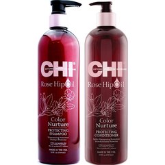 Набор для окрашенных волос CHI Rose Hip Oil, 2х739 ml