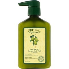 CHI Olive Organics Hair and Body Shampoo Шампунь для волосся і тіла з оливою, фото 