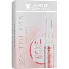 Janssen Cosmeceutical Beautiful Eyes Set Набір для очей 5 ампул + 5 патчів, фото 