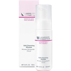 Нежный мусс для умывания Janssen Cosmeceutical Sensitive Skin Soft Cleansing Mousse, 150 ml