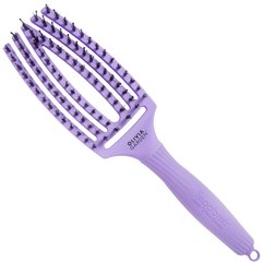 Щітка вигнута продувна з комбінованою щетиною Olivia Garden Fingerbrush Bloom Lavender, фото 