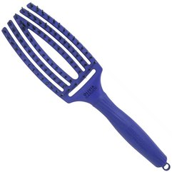 Щетка изогнутая продувная с комбинированной щетиной Olivia Garden Fingerbrush Bloom Tropical Blue OGBFBC-BLU