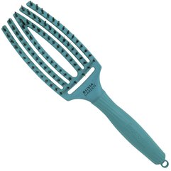 Щетка изогнутая продувная с комбинированной щетиной Olivia Garden Fingerbrush Bloom Tropical Ocean OGBFBC-OCE