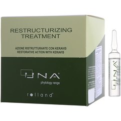 Комплекс для восстановления ослабленных и поврежденных волос Rolland UNA Restructurizing Treatment, 12x10 ml