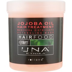 Маска для облегчения расчесывания волос Масло жожоба Rolland UNA Hair Food Jojoba Oil Hair Treatment, 1000 ml