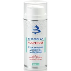 Дневной крем для кожи с покраснениями и расширенными капиллярами SPF15 Biogena Couperose, 50 ml