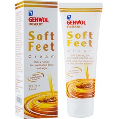 Gehwol Fusskraft Soft Feet Creme Шовковий крем для ніг з гіалуроновою кислотою Молоко і Мед, 125 мл, фото 