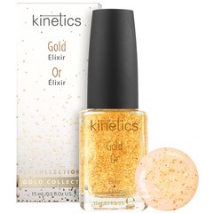 Ультра-збагачений еліксир для нігтів і кутикули з колоїдним золотом Kinetics Gold Elixir, 15 ml, фото 
