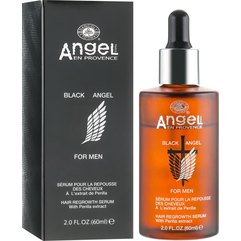 Angel Professional Black Angel Hair Regrowth Serium Сироватка для росту волосся з екстрактом перилли, 60 мл, фото 