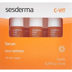 Sesderma C-VIT Serum реактивує двухфазная сироватка з гіалуроновою кислотою, 5 шт x 7 мл, фото 