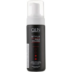 Аква мусс для укладки сильной фиксации Ollin Professional Aqua Mousse Medium, 150 ml