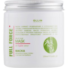 Маска для волос и кожи головы с экстрактом бамбука Ollin Professional Full Force Hair & Scalp Mask with Bamboo Extract