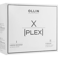 Набор для сохранения здоровья волос Ollin Professional X-Plex №1 X-Bond Booster + №2 X-Sealer, 3x250 ml