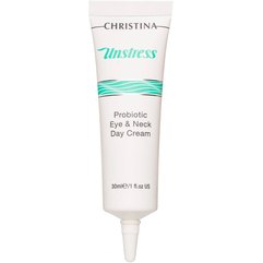 Christina Unstress Pro-Biotic Eye & Neck Day Cream Денний крем для шкіри навколо очей і шиї, 30 мл, фото 