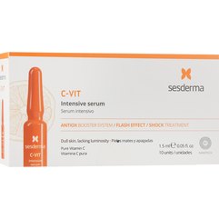 Sesderma C-Vit Intensive Serum Flash Effect Інтенсивна сироватка миттєвої краси, 5 шт х 2 мл, фото 