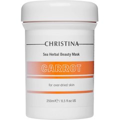Морковная маска красоты для пересушенной кожи Christina Sea Herbal Beauty Mask Carrot, 250 ml