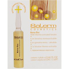 Salerm Kera-Liss With Repairing Keratin Лосьйон з кератином для легкого розчісування волосся, 4х10 мл, фото 