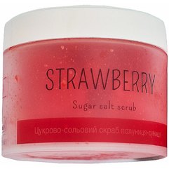 Скраб сахарно-солевой Клубника-земляника Elenis Sugar Salt Scrub Strawberries, 350 g
