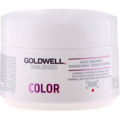 Маска для фарбованого тонкого волосся Goldwell DualSenses Color 60sec Treatment, 200 ml, фото 
